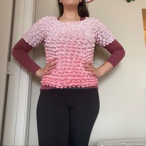 Vintage 90s/Y2K Bubblegum Pink Popcorn Shirt